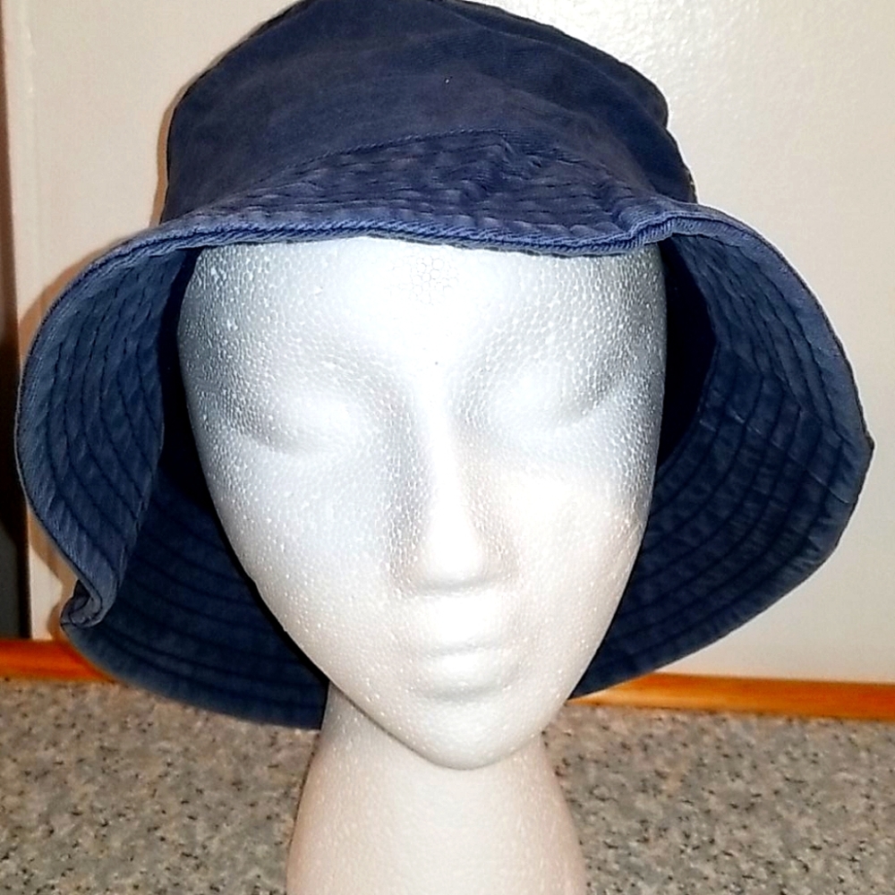 Geyoga Blue Denim Bucket Hat